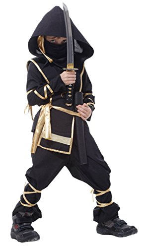 Acheter Y-BOA Déguisement Panoplie Guerrier Ninja Halloween Cosplay Costume Fête Enfant Garçon 4-12ans 10-12ans chez AMAZON.FR