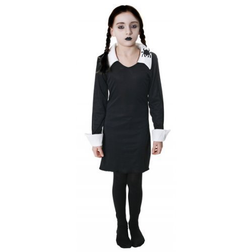 Acheter Filles Wednesday Famille Addams Halloween Livre De Contes Costume Déguisement 4-12 ans - Noir, 10-12 Years chez AMAZON.FR