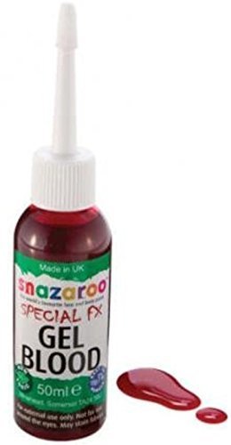 Acheter Partyrama Snazaroo Peinture de visage Déguisement Halloween fausse blessure Blood Gel 50 ml (Noir) chez AMAZON.FR