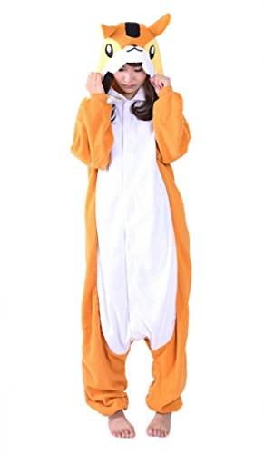 Acheter Aivtalk - Grenouillère Déguisement Pyjama Kigurumi Cosplay Costume Adulte Unisexe Carnaval Pyjama Halloween Onesie Polaire Ecureuil Orange 175-185cm chez AMAZON.FR