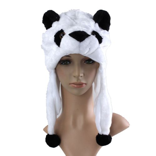 Acheter Y-BOA - Bonnet/Chapeau Ski Peluche Animaux- Adulte/ Enfant - 18*30CM- Automne/Hiver- Déguisement (#11 Blanc Panda) chez AMAZON.FR