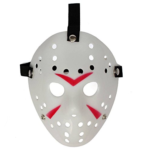 Acheter Ultra Déguisements Jason X vS Freddy Halloween masques de Hockey vendredi 13 en argent or blanc Bronze couleurs adultes qualité masque PVC avec velcro élastiqué bracelet visage masque fantaisie Halloween Costumeplay par Ultra (1 masque) (blanc traditionnel) chez AMAZON.FR