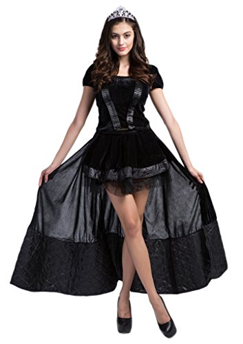 Acheter Bigood Femme Déguisement Cosplay Princesse Queen Gotique Halloween chez AMAZON.FR