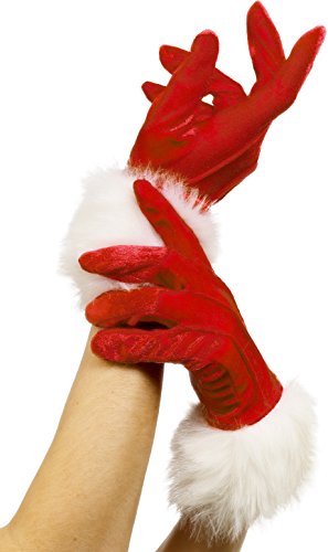 Acheter Smiffys 29253 Déguisement Femme Gants de Père Noël, Rouge, Taille Unique chez AMAZON.FR