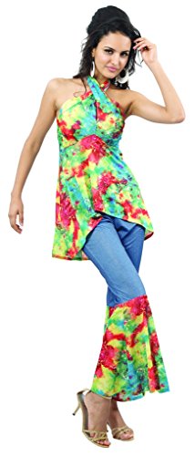 Acheter Rire Et Confetti - Fichip015 - Déguisement Pour Adulte - Costume Hippie - Femme - Taille L chez AMAZON.FR