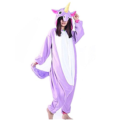 Acheter Kenmont Adulte Unisexe Animal Costume Cosplay Combinaison Licorne Pyjama Nuit Vêtements Soirée de Déguisement (M, violet) chez AMAZON.FR