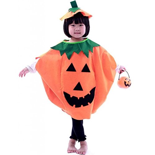 Acheter PIXNOR Halloween Costume pour enfant potiron + bonnet Beanie (Orange) chez AMAZON.FR