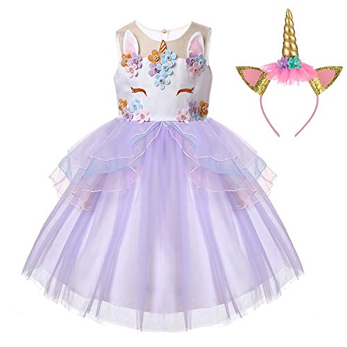 Acheter LZH Robe de Soirée Licorne Mariage Cosplay Princesse Robe de Fête Anniversaire chez AMAZON.FR