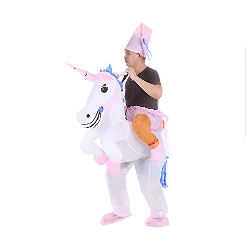 Acheter Anself Costume de Gonflable de Drôle Licorne Costume Déguisements Blowup Pegasus Tenue Saut Amorcer pour Hommes Femmes dans la Fête et Halloween chez AMAZON.FR