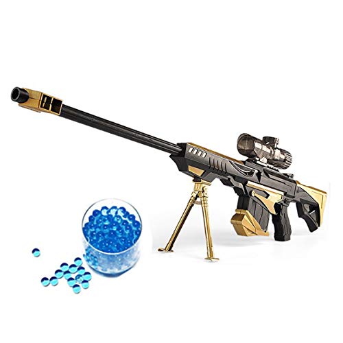 Acheter JINFYUAN Bombe à Eau Jouet Pistolet Militaire, Combat Barrett Sniper Rifle, Enfants extérieur CS Bombe à Eau Jouet Fusil Sniper + 15000 Cristal Bullet, Jaune chez AMAZON.FR