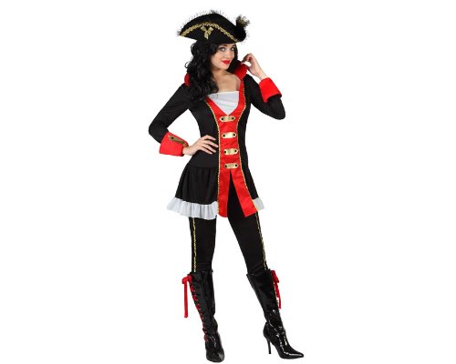 Acheter Atosa - 22917 - Costume - Déguisement De Capitaine Pirate Femme - Adulte - Taille 3 chez AMAZON.FR