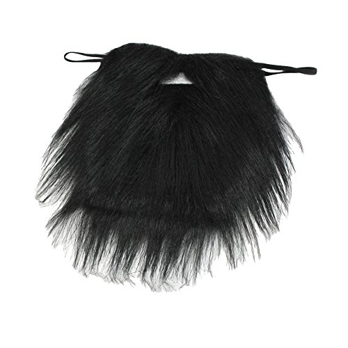 Acheter Pinzhi Noir Fausse Barbe Moustache Halloween Fête Déguisement Accessoire De Costumes chez AMAZON.FR