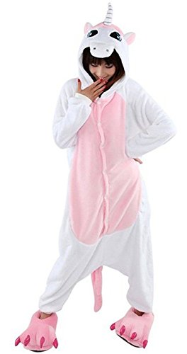 Acheter Pyjama Licorne Adulte Unisexe Kigurumi Licorne Combinaison Animaux Unicorn (L(165cm-175cm), Rose) chez AMAZON.FR