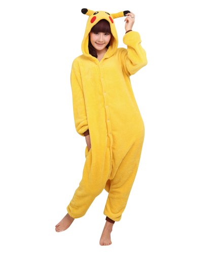 Acheter Kigurumi Pyjama Adulte Anime Cosplay Halloween Costume Tenue Pikachu X-Large chez AMAZON.FR