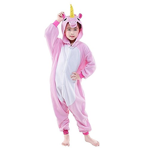 Acheter ABYED Adulte Unisexe Anime Animal Costume Cosplay Combinaison Pyjama Outfit Nuit Vêtements Onesie Fleece Halloween Costume Soirée de Déguisement,2016 rose Licorne Chidren Taille 85 -pour hauteur 88-102cm chez AMAZON.FR