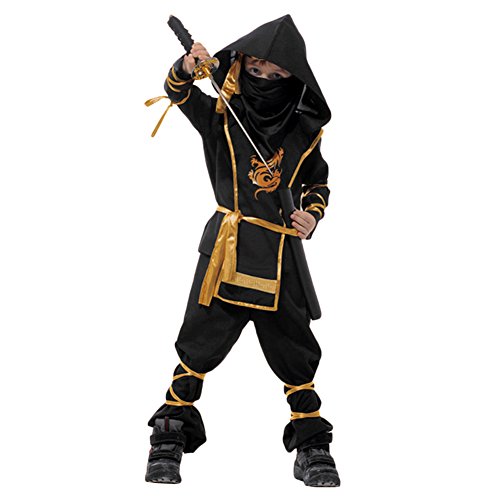 Acheter LAEMILIA Costume Enfant Soldat Ninjas Assassin Déguisements Halloween Toussaint Party Soirée (10-12ans) chez AMAZON.FR