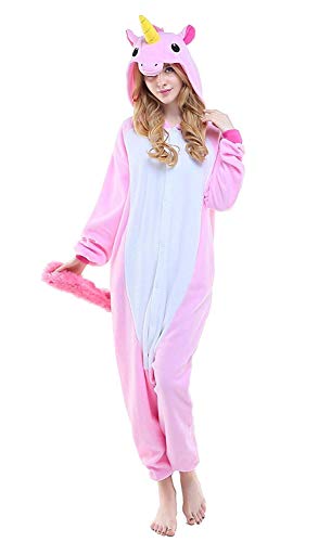 Acheter ABYED Adulte Unisexe Anime Animal Licorne Costume Cosplay Combinaison Pyjama Outfit Nuit Vetements Onesie Fleece Halloween Costume Soiree de Deguisements chez AMAZON.FR