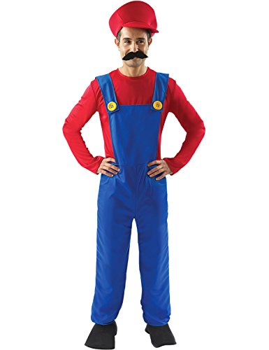 Acheter Déguisement Adulte Costume Homme Super Plombier Mario Jeu Vidéo Années 80 Extra Large chez AMAZON.FR