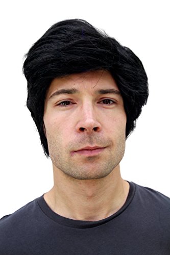 Acheter Wig me up - Perruque Pour Homme, Noire, Courte, Avec Raie De Côté. chez AMAZON.FR