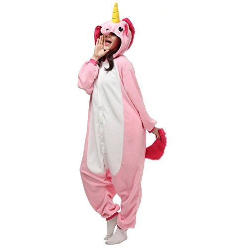 Acheter Kenmont Adulte Unisexe Animal Costume Cosplay Combinaison Licorne Pyjama Nuit Vêtements Soirée de Déguisement (M, rose) chez AMAZON.FR