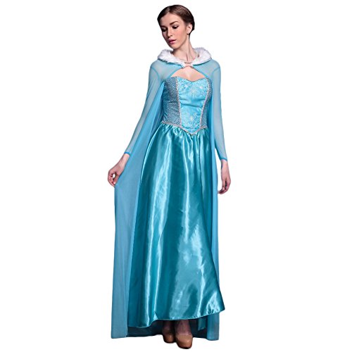 Acheter Amurleopard Deguisement Femme Costume Halloween Carnaval Bleu chez AMAZON.FR