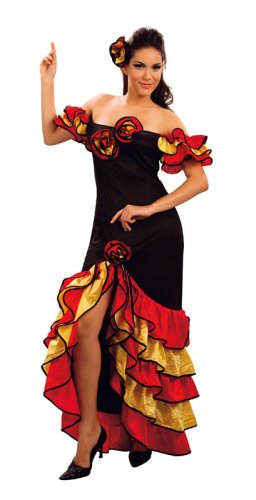 Acheter Espagnol Rumba Lady - Costume adulte de fantaisie chez AMAZON.FR