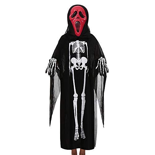 Acheter Halloween 3 PCs Parent Enfant Vêtements Cloak + Masque + Gants Ensemble Outfit Ghost Deguisement, QinMM Papa Mère Chapeau Costume de Sorcier Filles Garçons Femme Homme Cosplay Carnaval chez AMAZON.FR