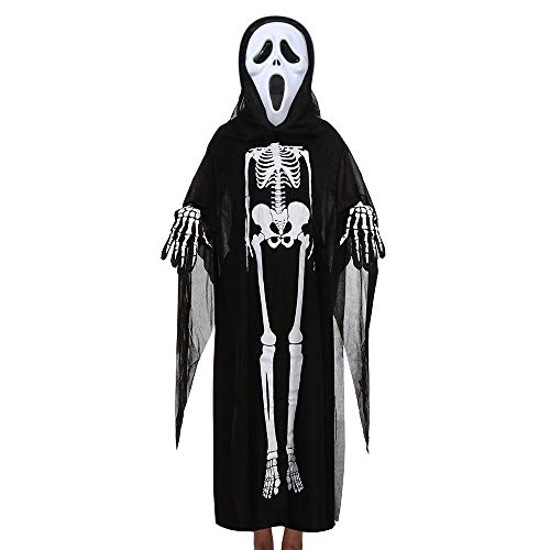 Acheter Halloween 3 PCs Parent Enfant Vêtements Cloak + Masque + Gants Ensemble Outfit Ghost Deguisement, QinMM Papa Mère Chapeau Costume de Sorcier Filles Garçons Femme Homme Cosplay Carnaval chez AMAZON.FR