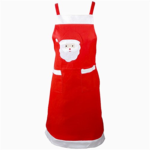 Acheter Souarts Tablier Noël Deguisement Humour Créatif en Velours Décoration Fête Cuisson Barbecue Christmas 1PC chez AMAZON.FR