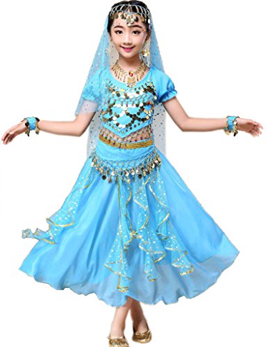 Acheter Astage Déguisement Indien Bollywood Oriental Costume Carnaval Halloween Bleu Ciellarge chez AMAZON.FR