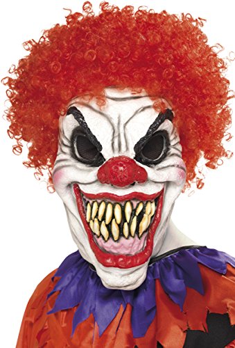 Acheter Smiffys Déguisement Homme, Masque de clown effrayant, Tête complète, latex mousse, 35710 chez AMAZON.FR