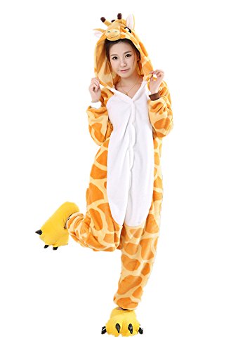 Acheter Très Chic Mailanda Unisexe Grenouillère Cosplay Aminal Combinaison Pyjama ou Déguisement Costume Ensemble, Girafe, M chez AMAZON.FR