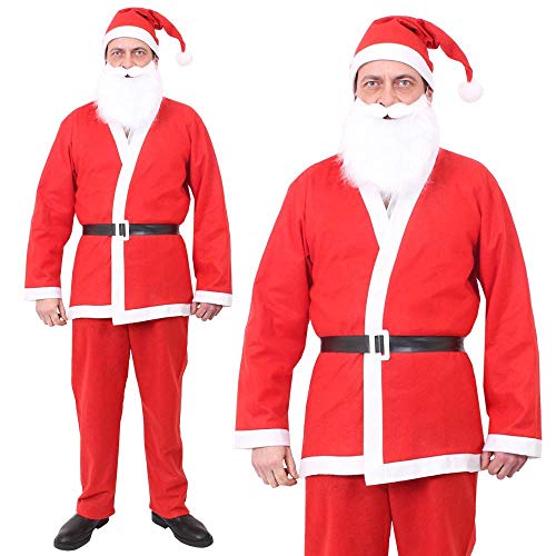 ILOVEFANCYDRESS Déguisement de père Noël en 5 pièces avec la Veste