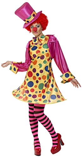 Acheter Smiffys Costume de clown femme, multi couleurs, robe cerclée, chemise, nœud papillon, co chez AMAZON.FR