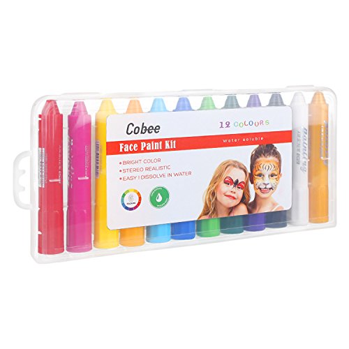 Acheter Cobee Crayon de Couleur pour Visage et Corps Crayons Corporels pour Déguisement Maquillage Peinture Faciale Non Toxique Lavable Pour Enfants Adult et Fête Anniversaire Noël (12pcs) chez AMAZON.FR