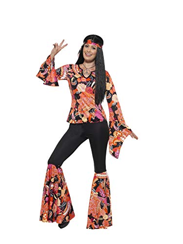 Acheter Smiffys 45516L Déguisement Femme Willow La Hippie, Multicolore, Taille L chez AMAZON.FR