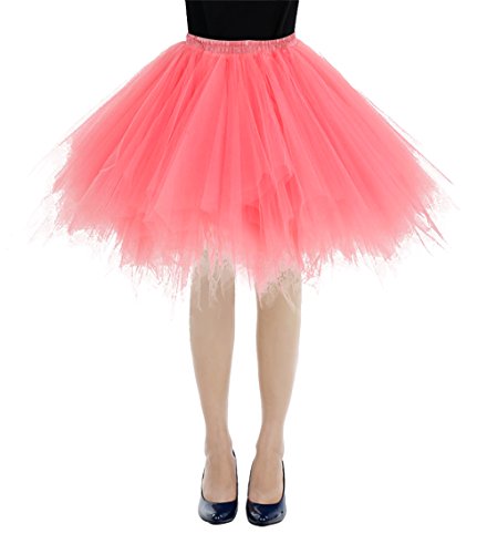 Acheter Bbonlinedress Ballet Tutu en Tulle Jupe Courte Style années 50 Coral S chez AMAZON.FR