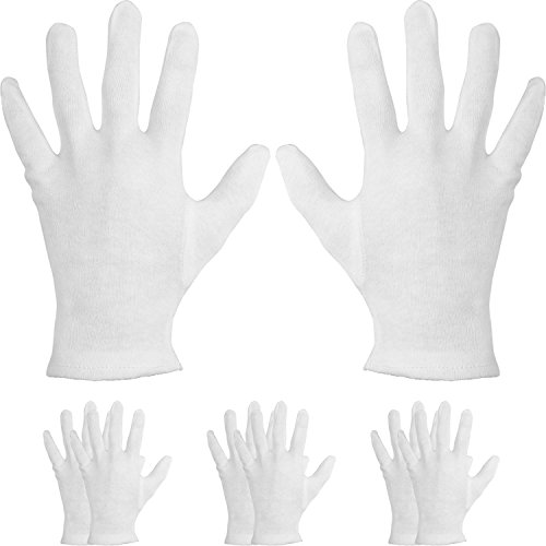 Acheter Gaocheng 4 Paires Gants Hydratants Gants En Coton Épais Blancs Gants Hydratants Cosmétiques Main Spa Gants Gants D'amélioration De L'humidité (#1) chez AMAZON.FR