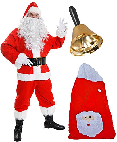 Acheter ILOVEFANCYDRESS Déguisement de Père Noël + Accessoires - Costume 12 pièces - XXXX-Large chez AMAZON.FR