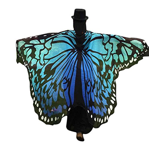 Acheter Mamum - Châle en forme d’ailes de papillon en tissu doux pour femmes - Accessoire pour déguisement de fée Taille unique bleu chez AMAZON.FR