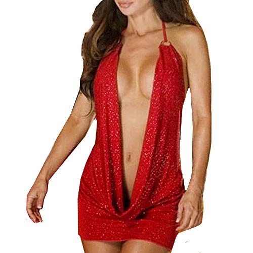 Acheter MORCHAN❤️Mode Femmes Rouge Simple Combinaisons Sexy Charmante Lingerie Robe De Sommeil Pyjamas chez AMAZON.FR