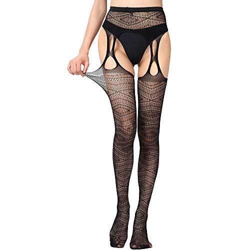 Acheter Femmes Sexy RéSille Ouverte Collants Doux Lingerie Transparent Body en Dentelle ÉRotique chez AMAZON.FR