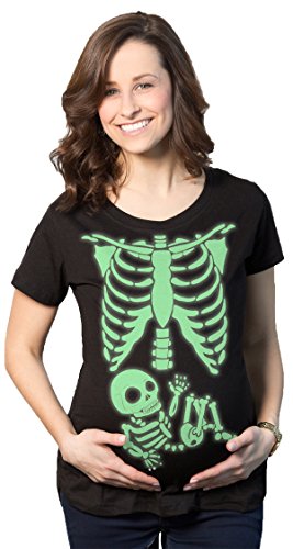 Acheter Crazy Dog Tshirts - Maternity Skeleton Baby T Shirt Funny Cute Pregnancy Halloween Tee for Mothers (Glow) - M - Femme chez AMAZON.FR