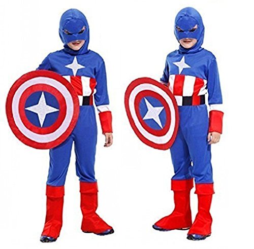 Acheter Inception Pro Infinite Taille XL - 9 - 12 Ans - Costume - Déguisement - Carnaval - Halloween - Captain America - Super héros - Couleur Bleue - Enfant chez AMAZON.FR