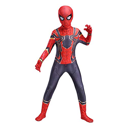 Acheter RNGNBKLS Enfant Spiderman Déguisement Carnaval d'halloween Cosplay Party Fantaisie Costume Super Héros Super Héros Spandex/Lycra,A-110（100-109cm） chez AMAZON.FR